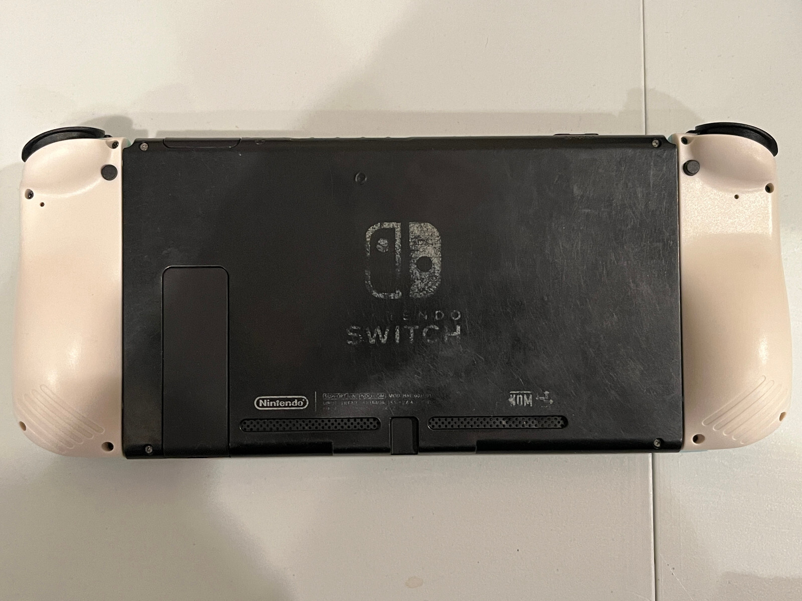 Nintendo Switch Console with Third-Party JoyCons and Case