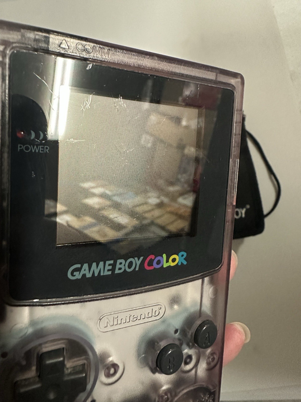 Nintendo 1998 Atomic Purple Game Boy Color + Gameboy Color Case Handheld