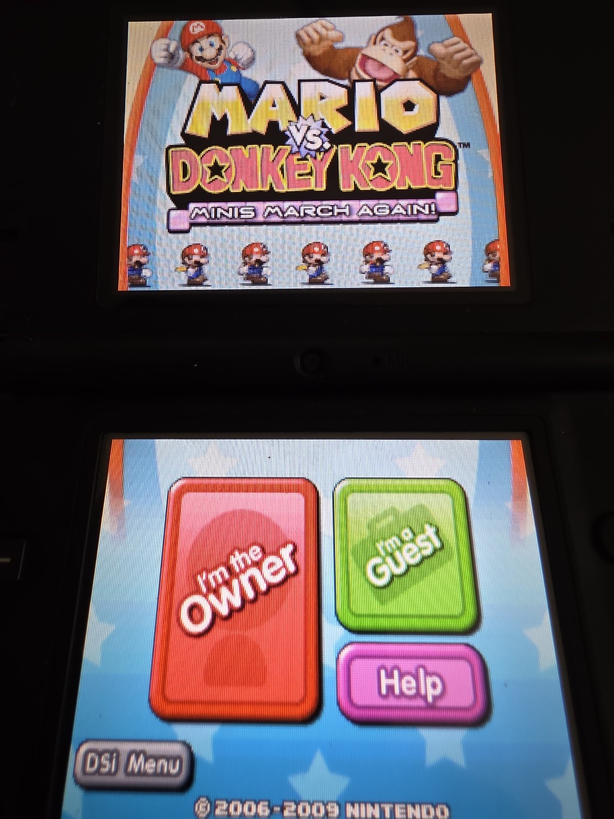 Nintendo DSi Console Bundle Black + 15 Games Charger Case Stylus Tested Working