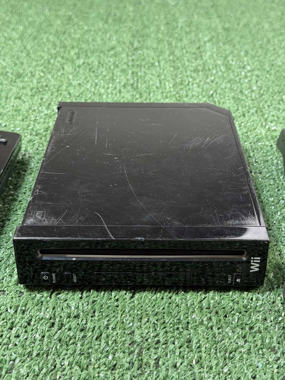 Nintendo Wii RVL-001 Black Console & 2 Controller Remotes Only – Tested Good