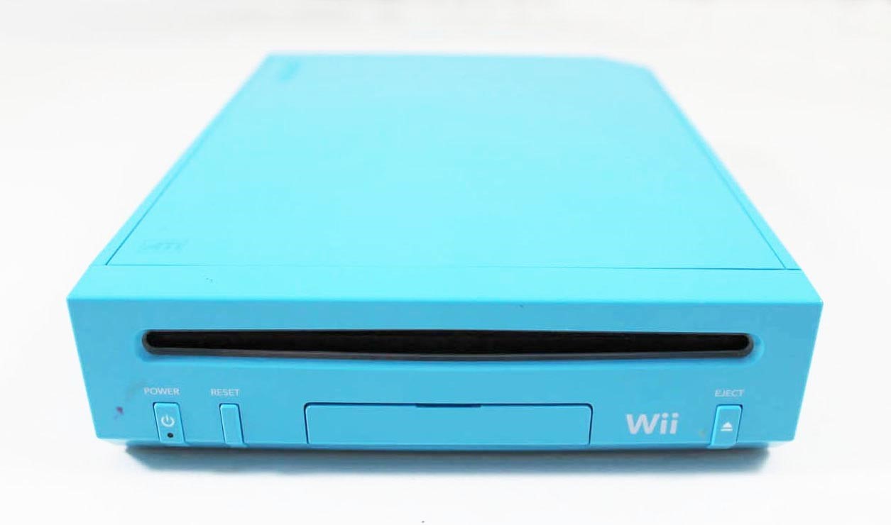 Nintendo Wii Teal Blue System Bundle – Latest Edition – Discounted