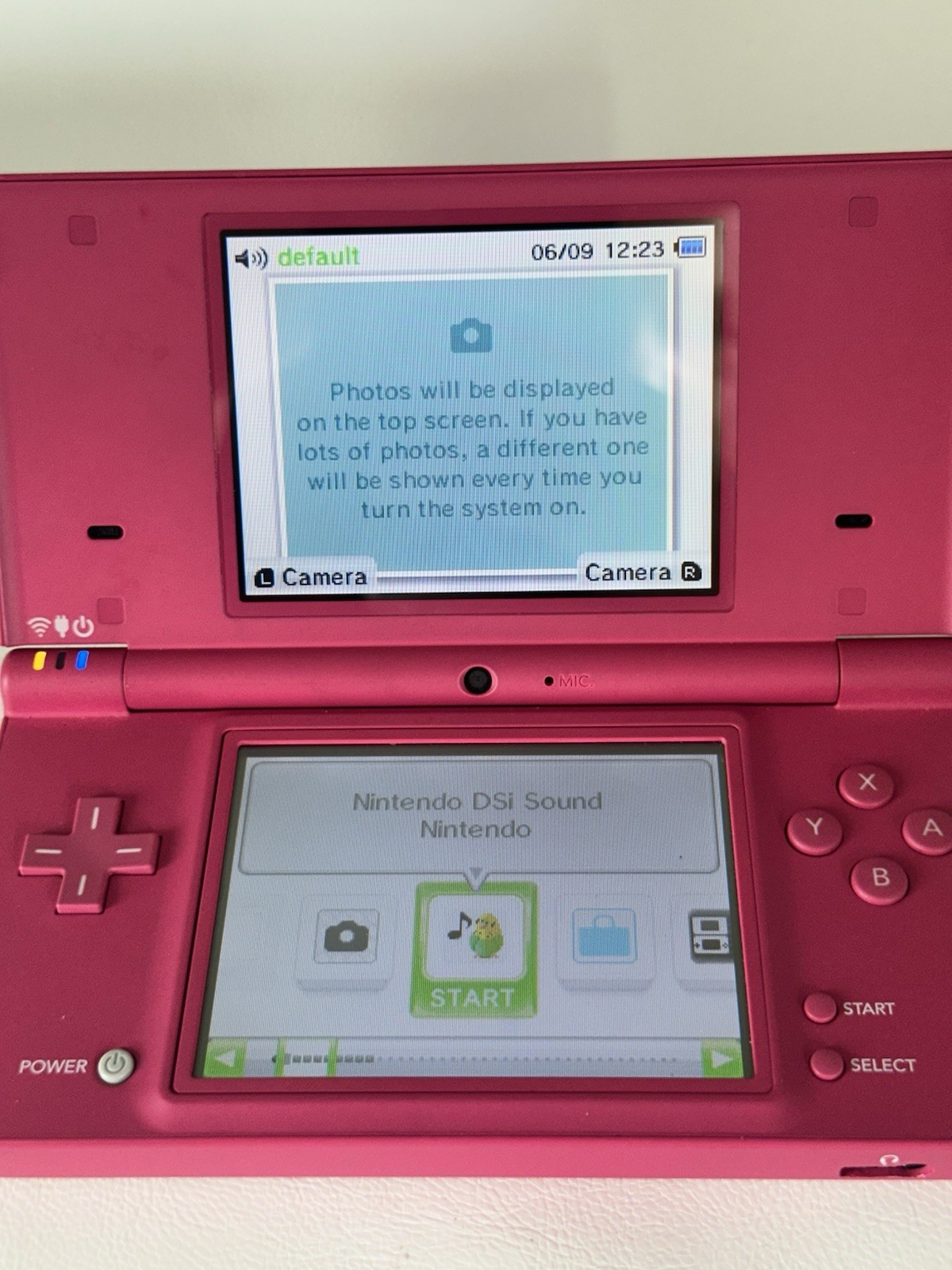 NINTENDO DSi Hot Pink Handheld Game Console With 12 Games Charger