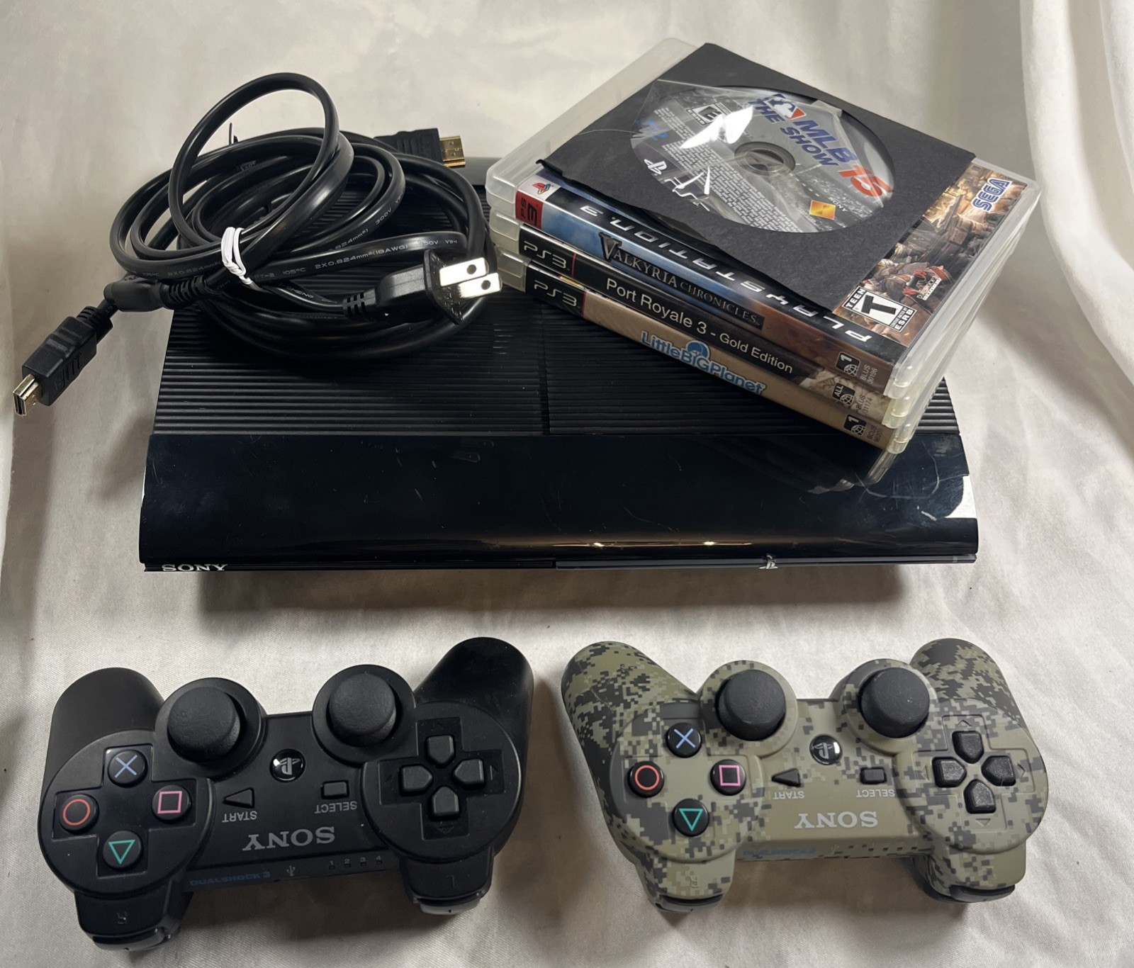 PlayStation 3 Super Slim Console 500GB 4 GAMES BUNDLE! CLEAN/TESTED! FREE Ship
