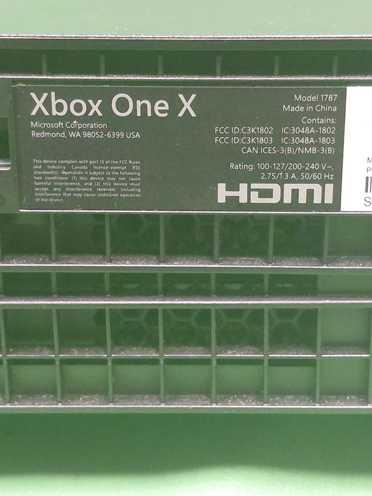 Microsoft Xbox One X 1TB Console Model 1787 Bundle w/ Controller & Game Tested