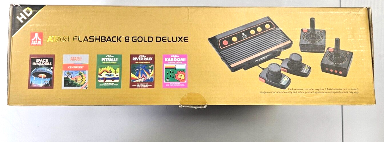 Atari Flashback 8 Gold Deluxe HD Console 40th Anniversary Edition GOOD!!!