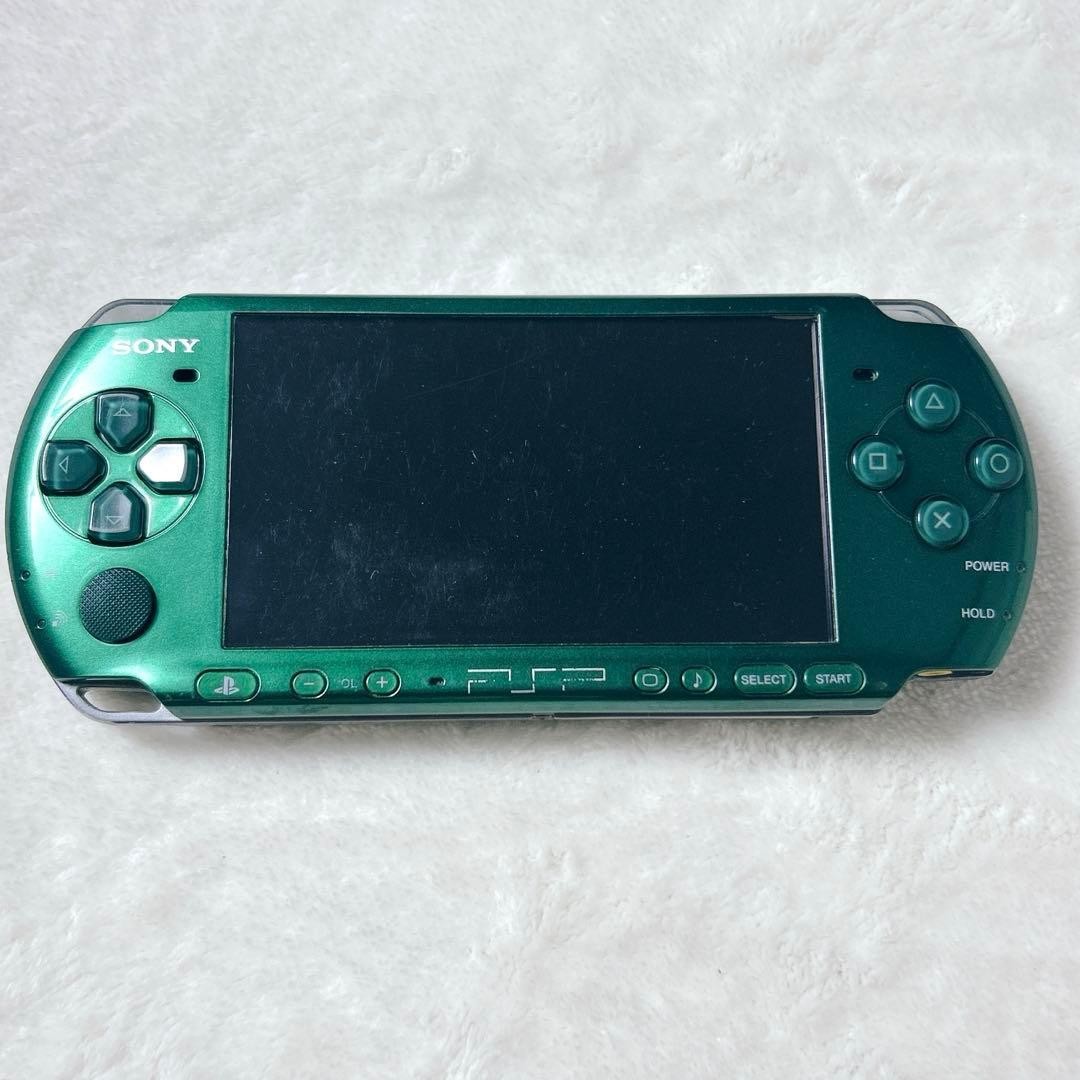 Sony PSP-3000 Console Green Rare Color Region free Used