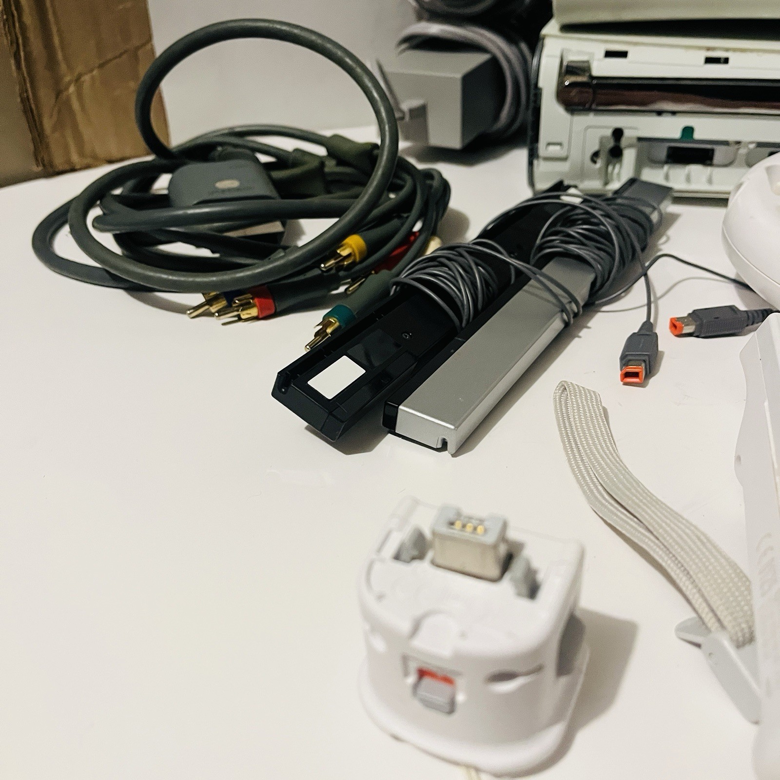 Video Game Console lot Xbox 360 Wii Controllers Power Supply Accessories