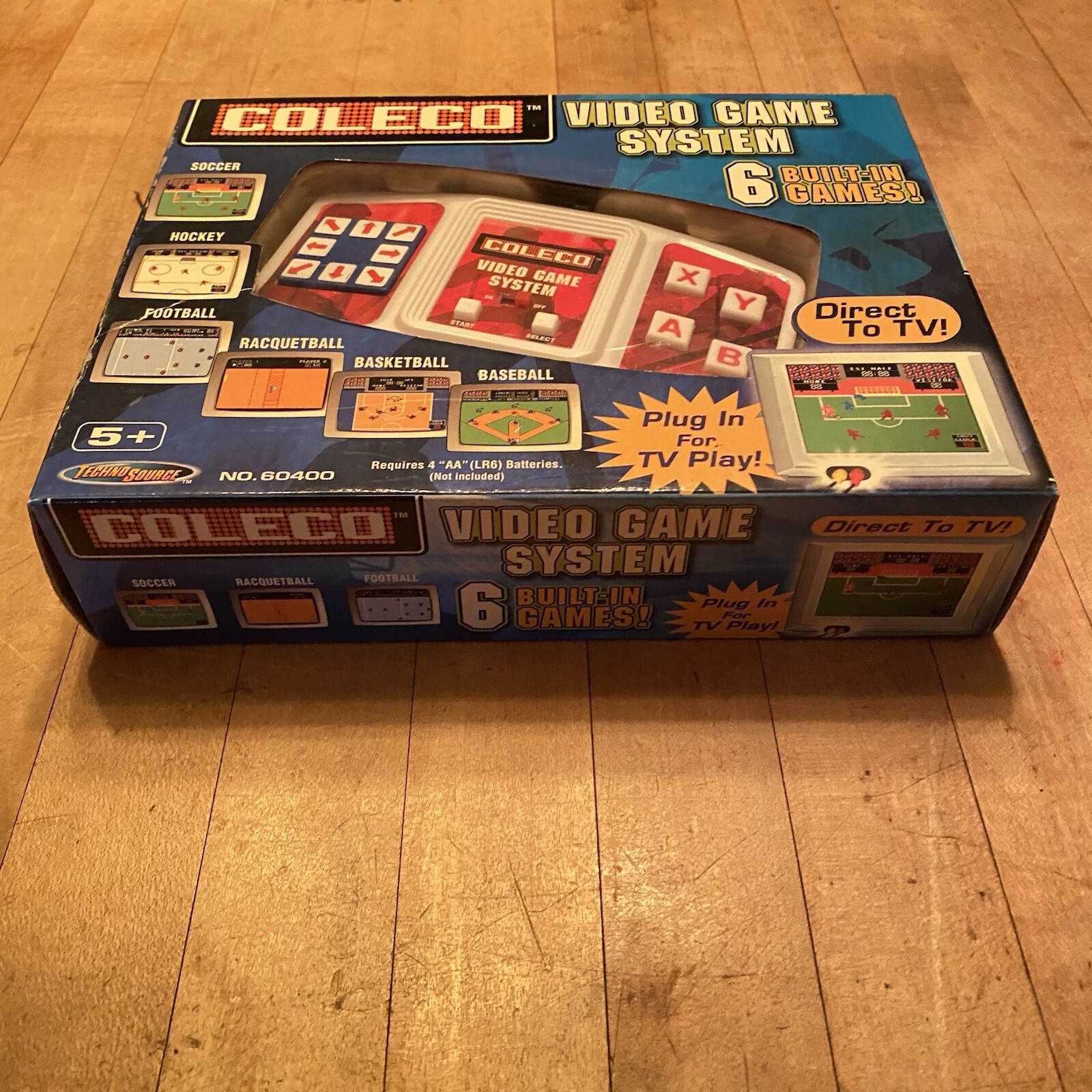 NIB 2005 Coleco Handheld Video Game System 6 Built-In Games Direct to TV Sports