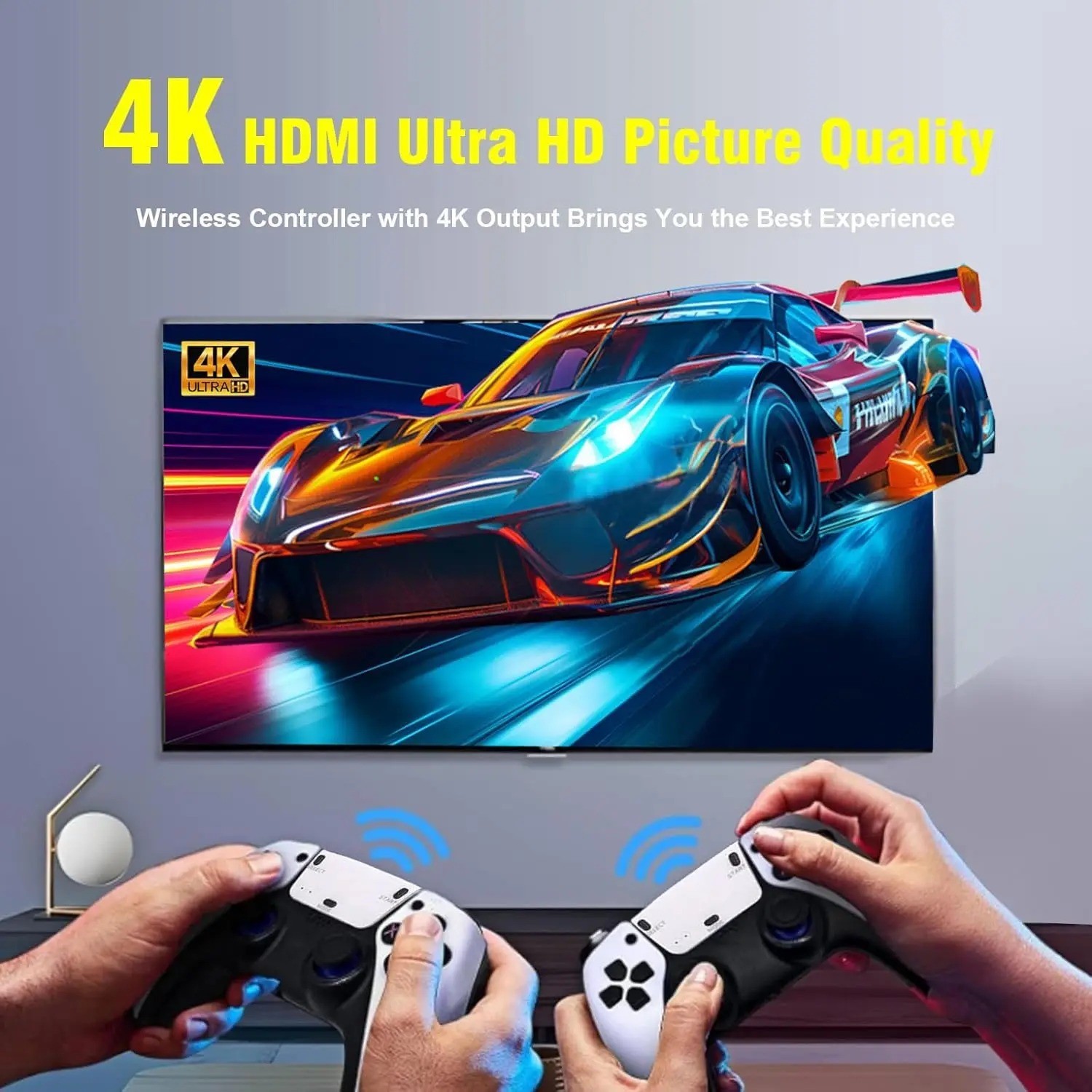 M15 Retro Game Console 4K HDMI 20000 Games 2 Wireless Controllers