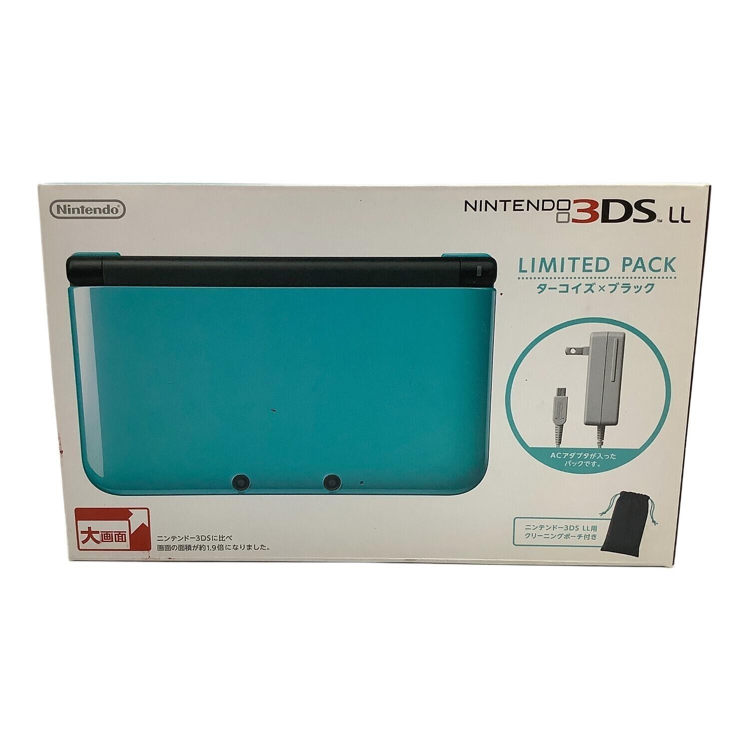 Nintendo Nintendo 3DS LL SPR-001 LIMITED PACK Turquoise x Black A881
