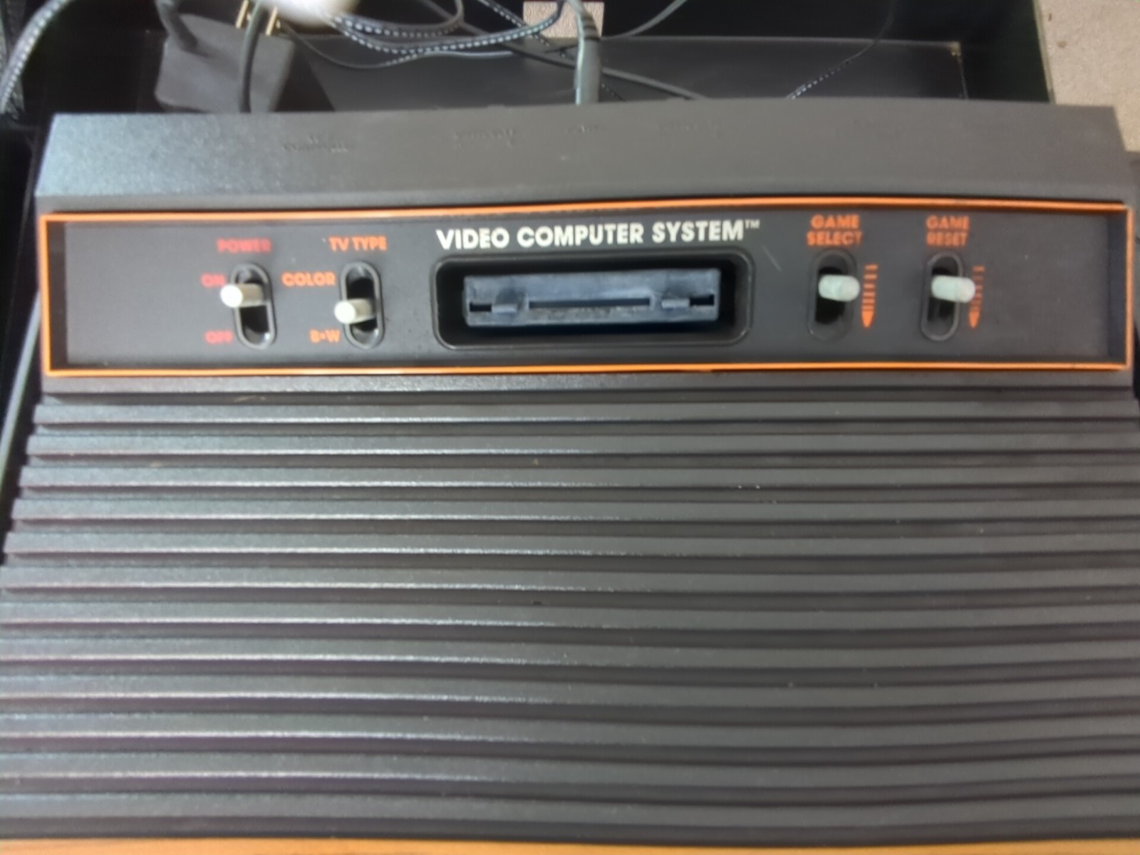 Vintage Atari 2600 Video Computer System Console Game Center lot in Cabinet Case