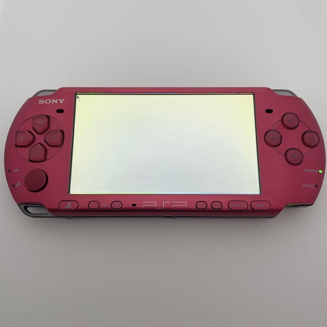 Sony PSP-3001 Radiant Red Console Tested Working Japan Import