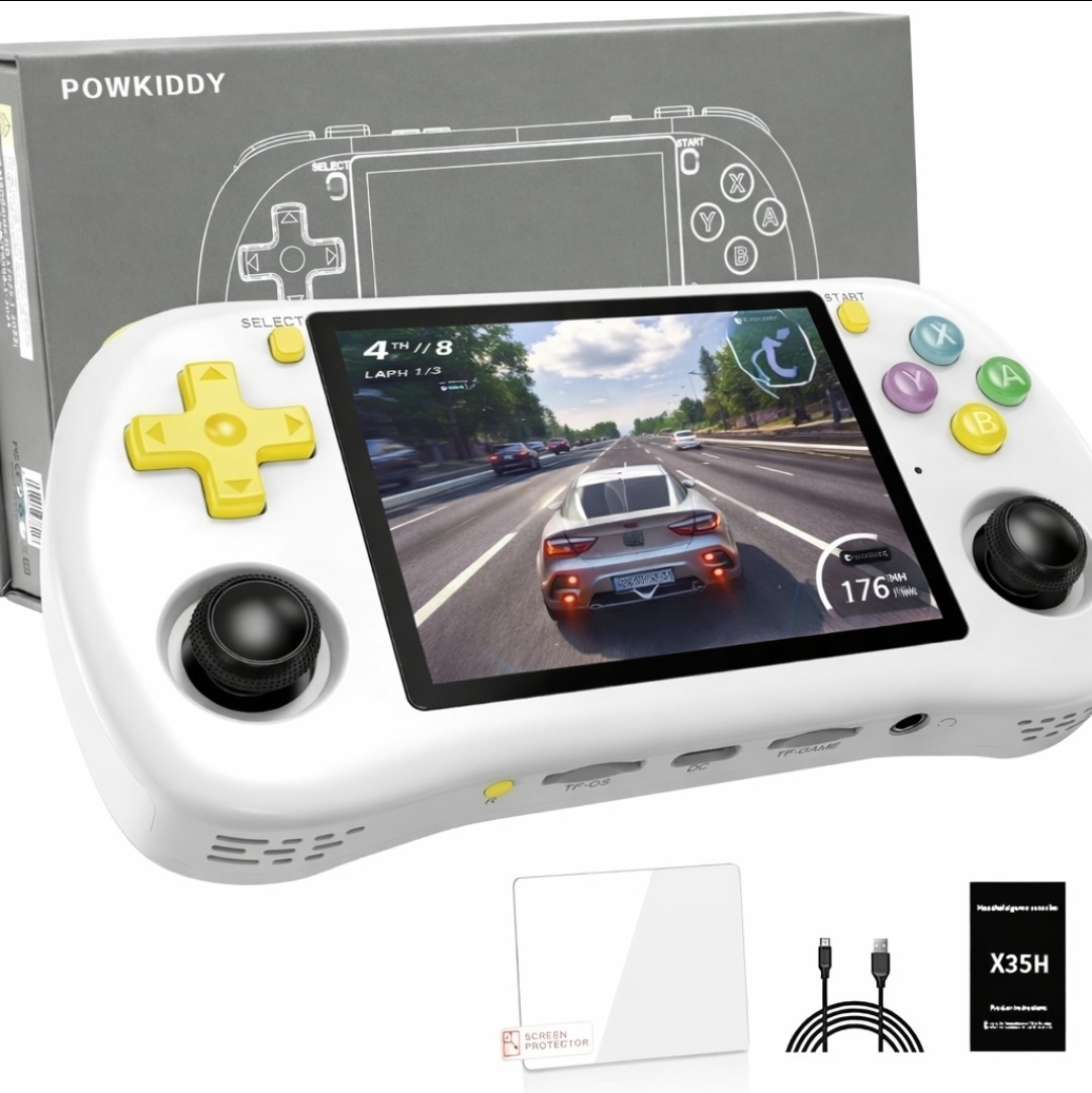 Powkiddy NEW X35H Portable Retro Handheld Game Console RK3566 Linux System