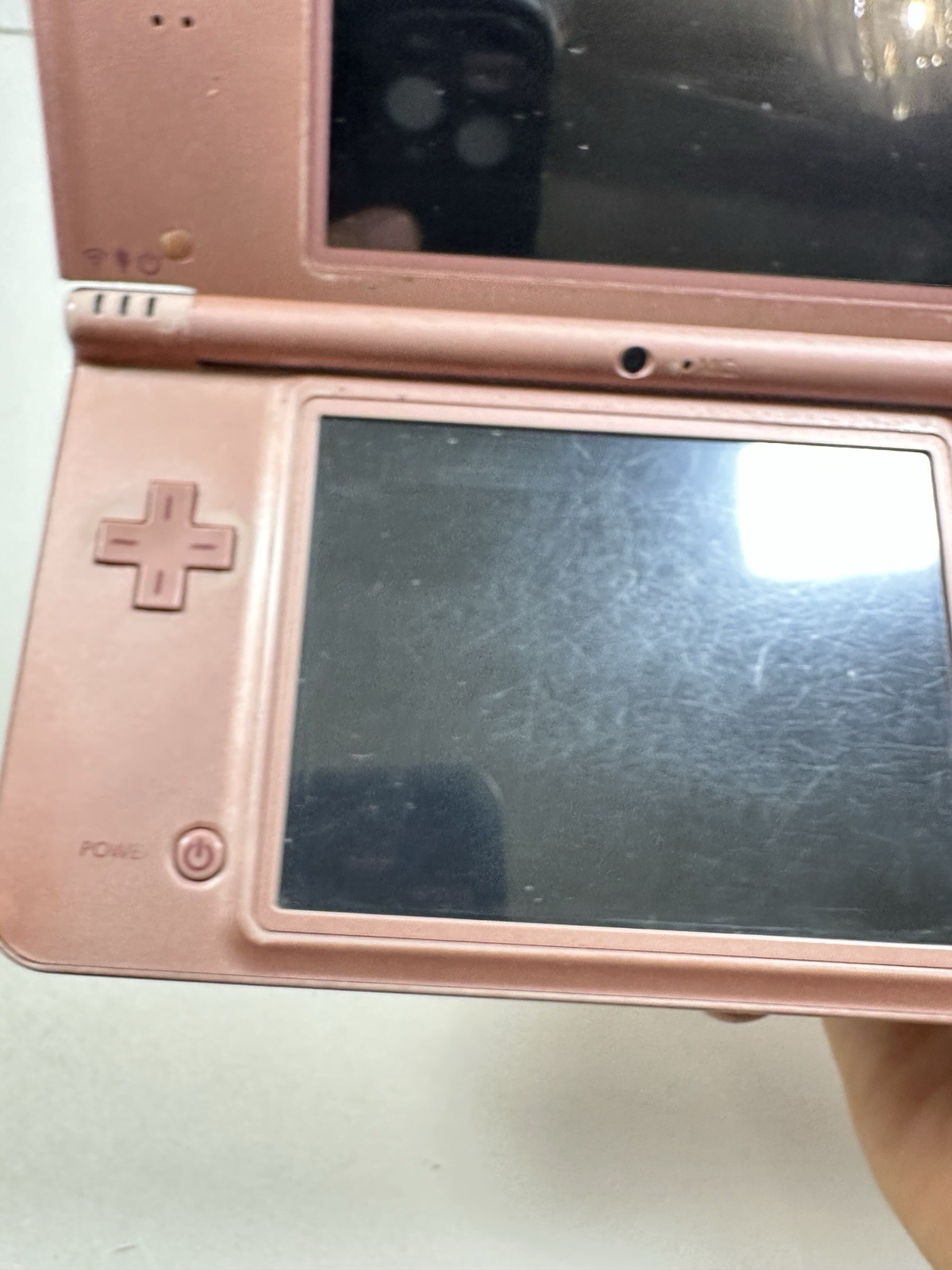 Used Metallic Rose Nintendo DSi XL Handheld System Tested No Stylus READ!