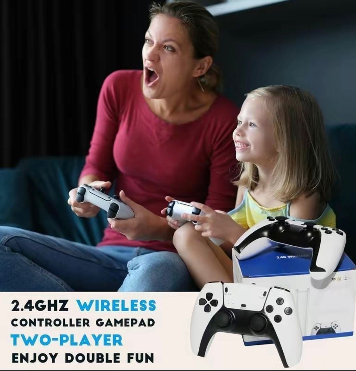 M15 Pius Vintage Game Controller Set, Classic Video Gaming Joystick with 4K…