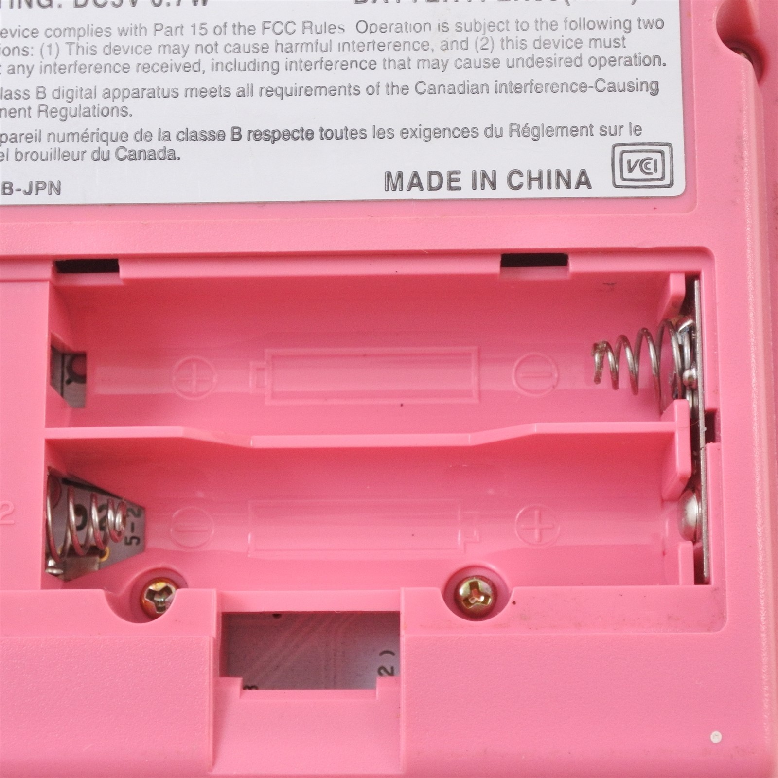 Gameboy Pocket Console PINK MGB-001 Nintendo Made in CHINA MH19096144 gb