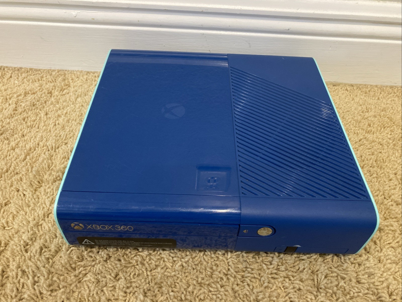 Xbox 360 E “Call Of Duty Ghosts” Edition Blue Console W/ Controller & 5 Games