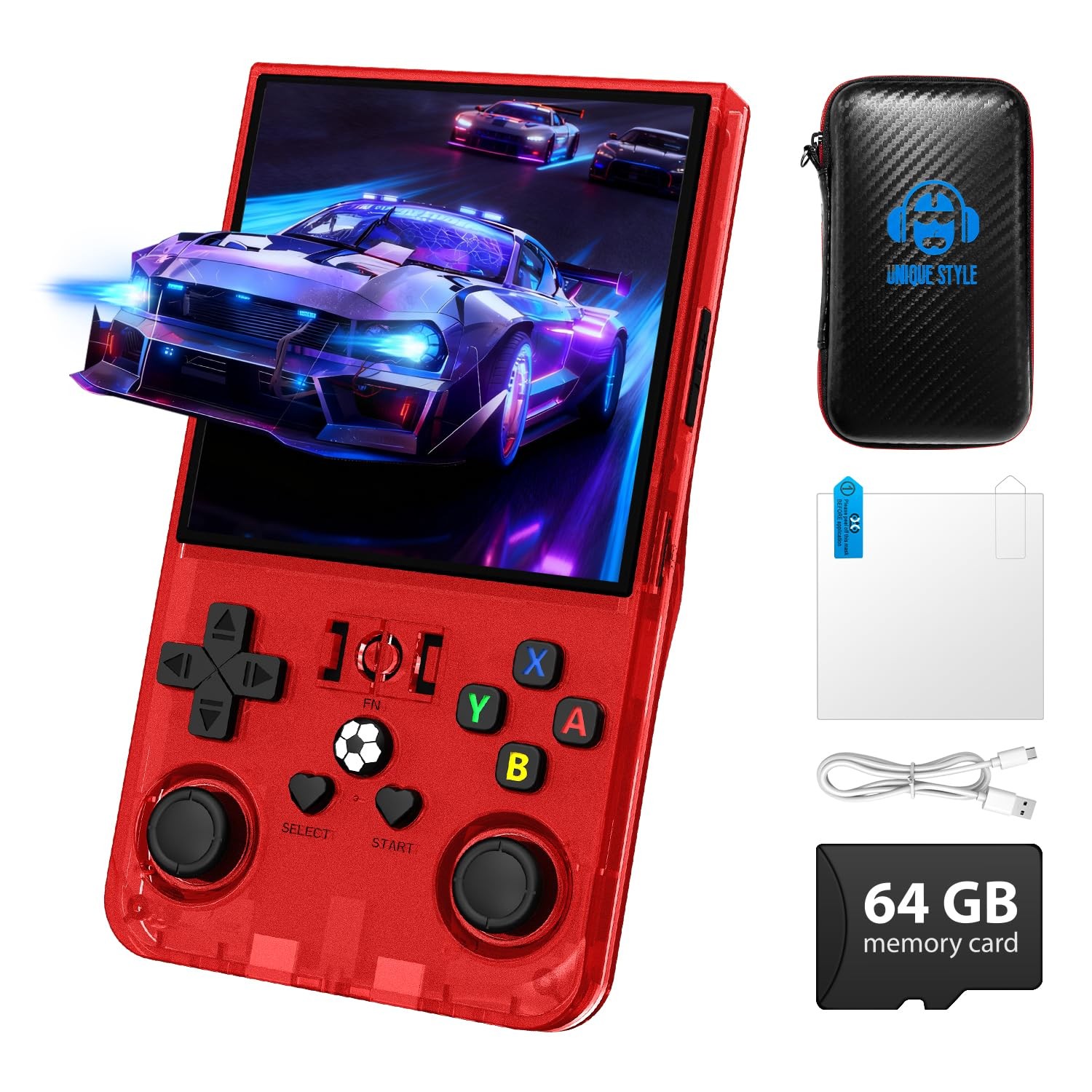 R36MAX Handheld Game Console, Retro Gaming Console with 4000mAh Battery 4.0”IPS