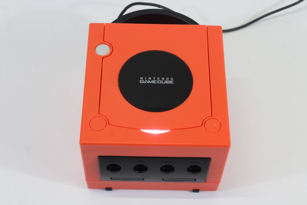Nintendo Gamecube Console Warm Red x Black White LED NTSC-U/C US DOL-001 AC AV