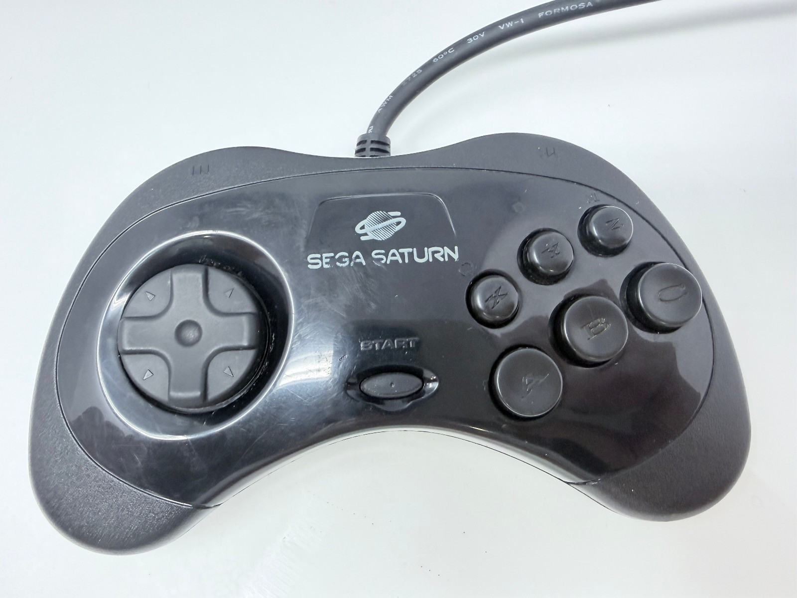 Sega Saturn Console MK-80000 Bundle W/Controller & NFL Quartback Club- WORKS
