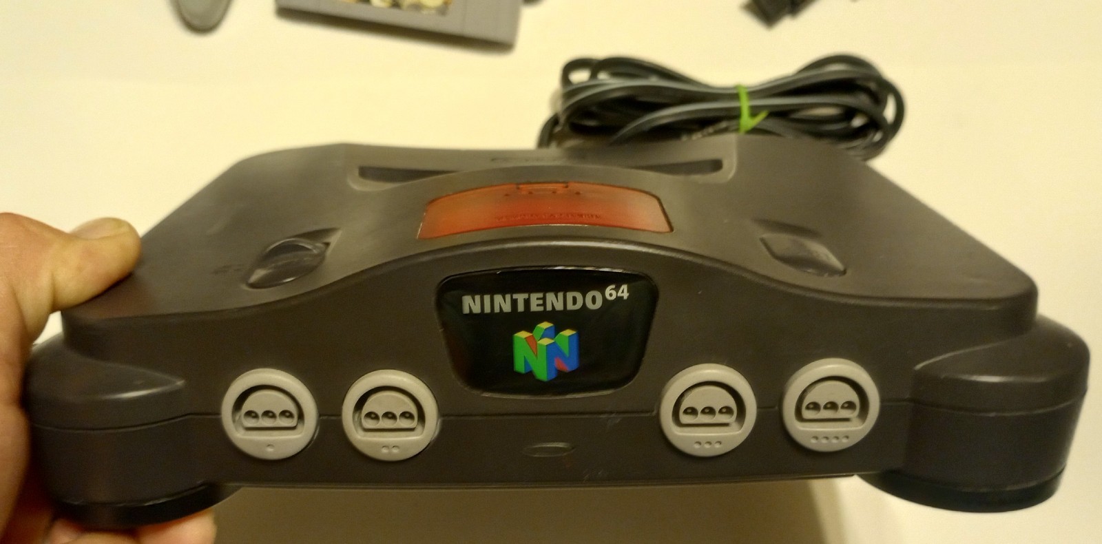 Nintendo 64 N64 Black Console NUS -001 USA Tested 2 Controllers Expansion Pak