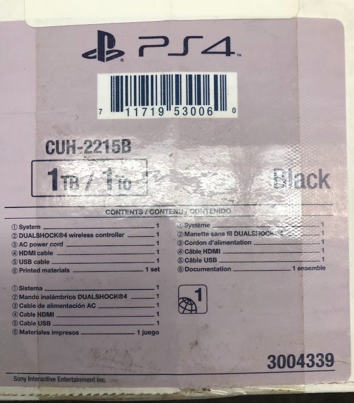 New- Sony PlayStation 4 SLIM Black 1 TB
