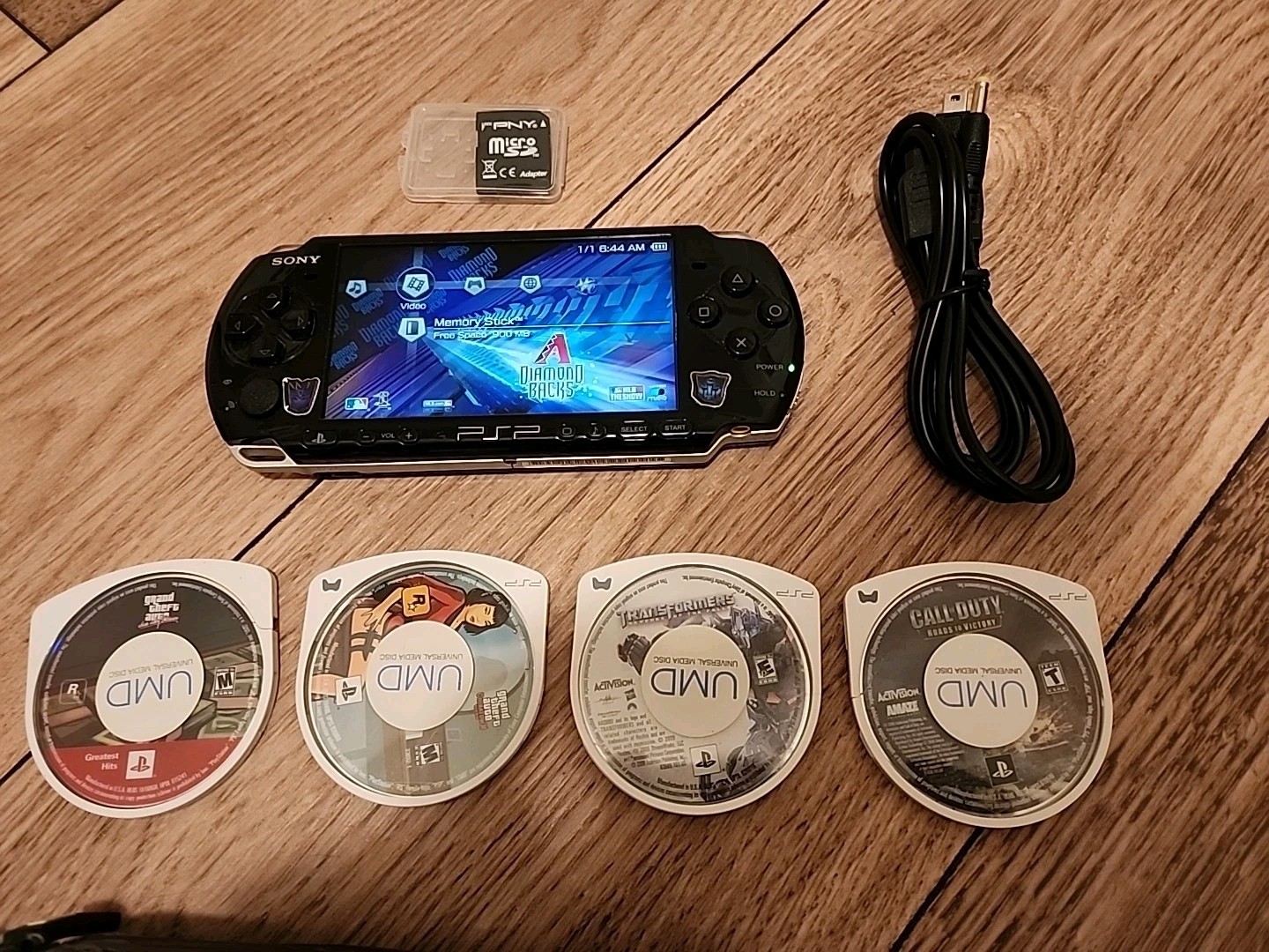 Sony PlayStation Portable PSP 3001 Black + GTA Vice City / China Town Games …