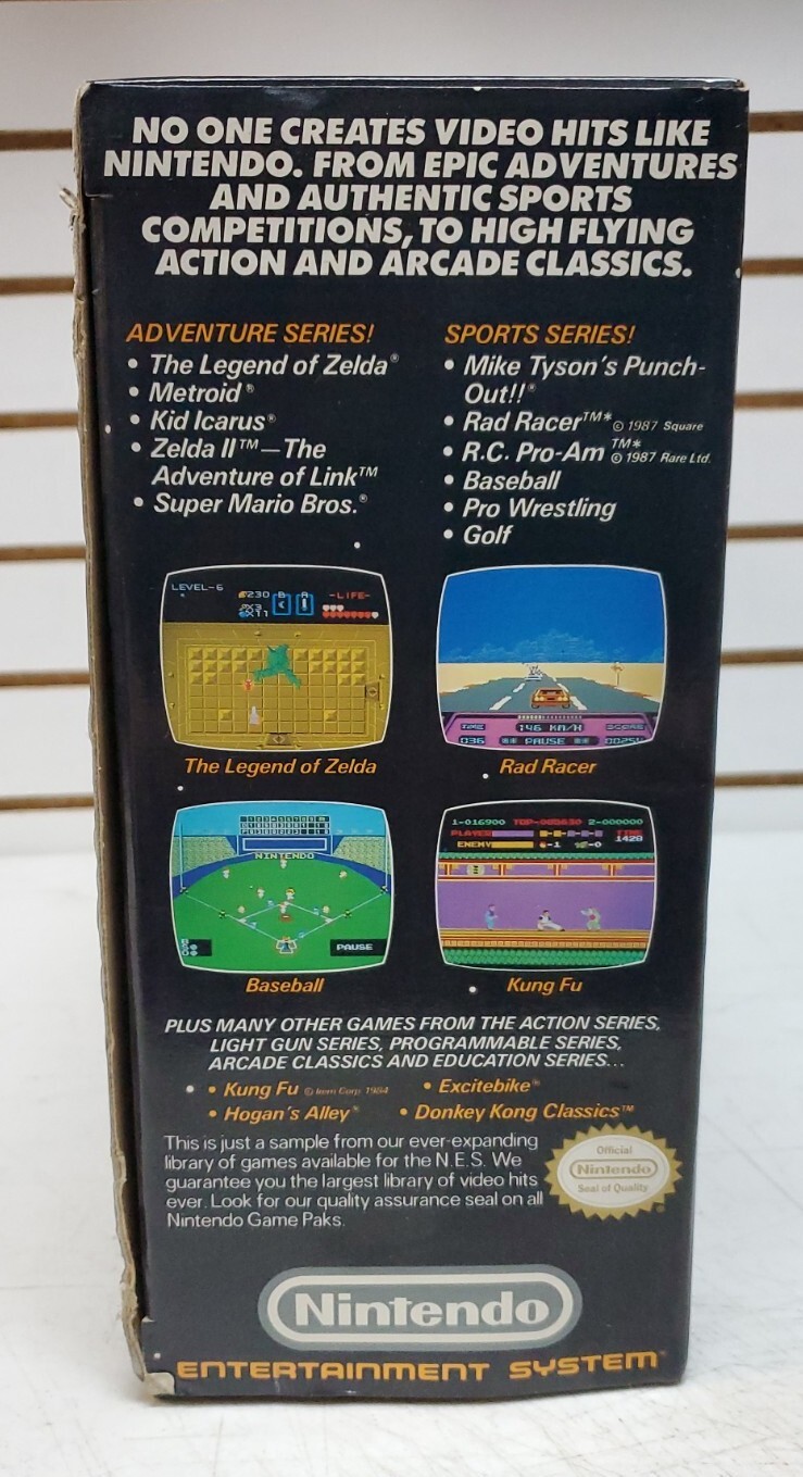 NES Action Set Complete w/Console Orange Zapper Duck Hunt Mario Bros & More READ