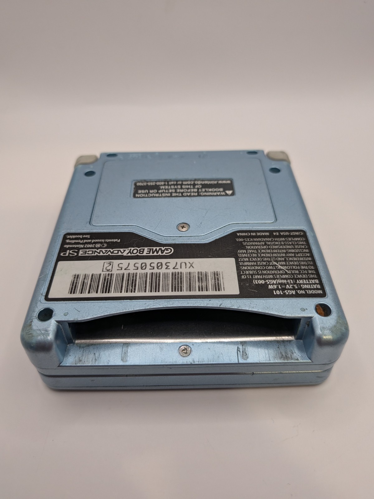 Nintendo Gameboy Advance SP AGS-101 – Pearl Blue – Tested & Works