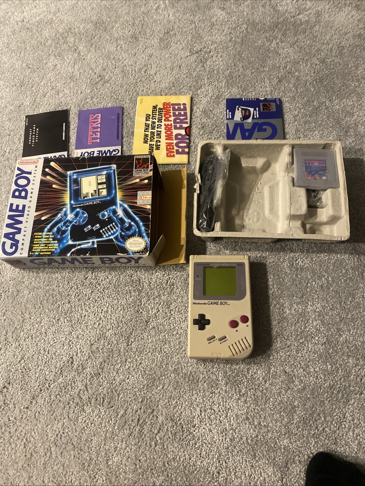 Nintendo Game Boy Launch Edition Handheld System – Gray – Tested, CIB