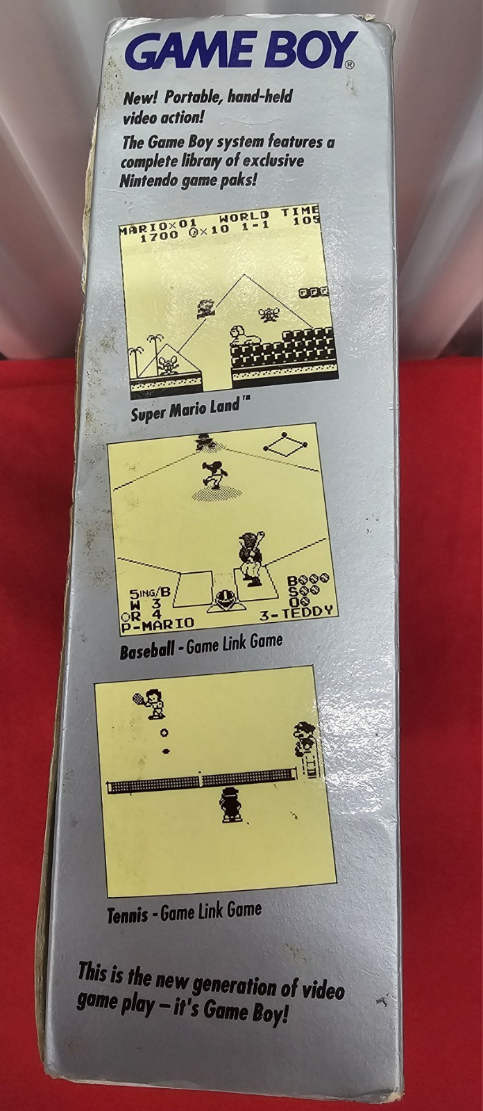 Original Nintendo Game Boy Console DMG-01 w/Box Console Manual Reg Card No Game