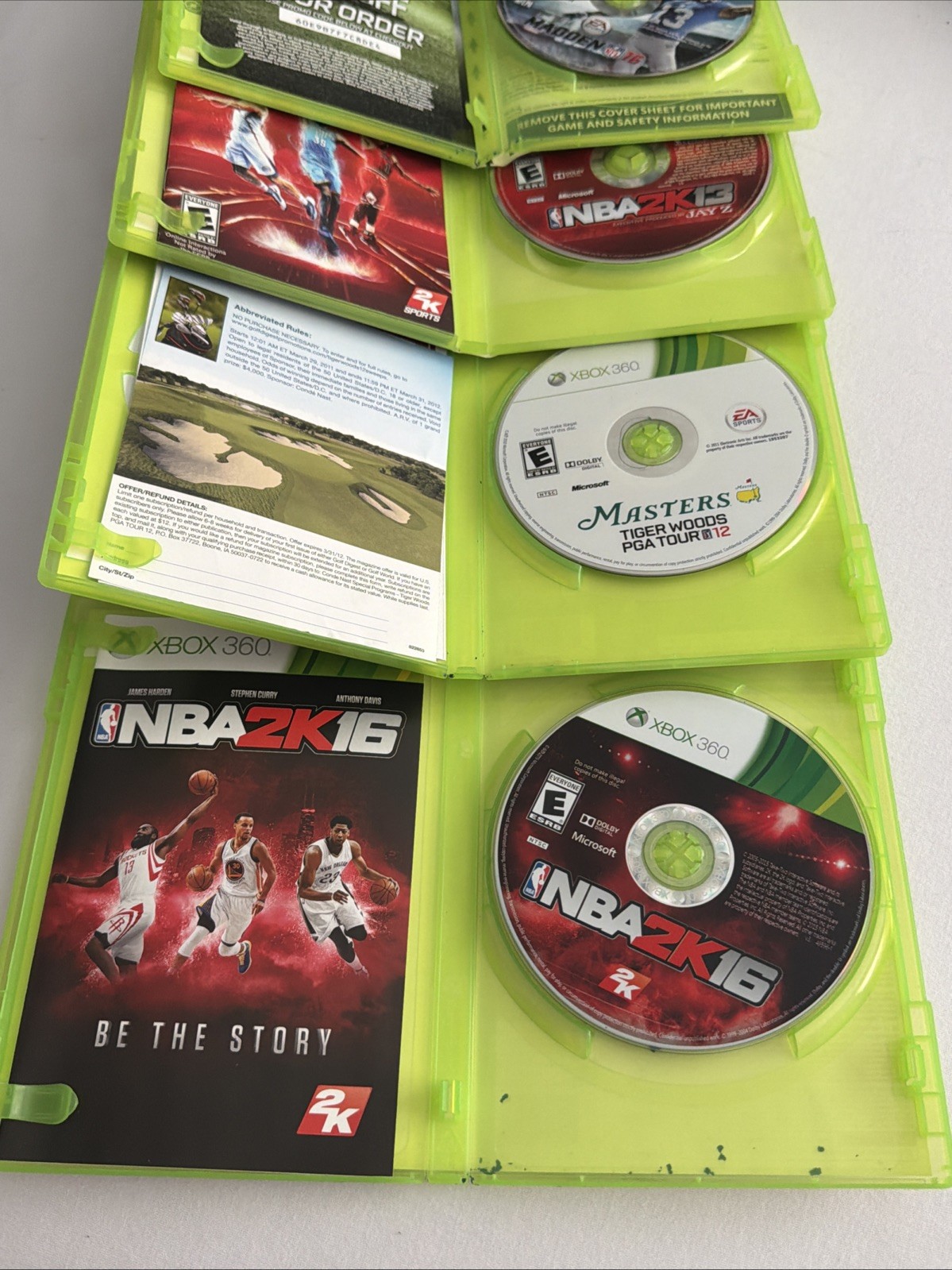Xbox 360 Slim 250GB Console Bundle Controller 5 Games Tested and Working READ