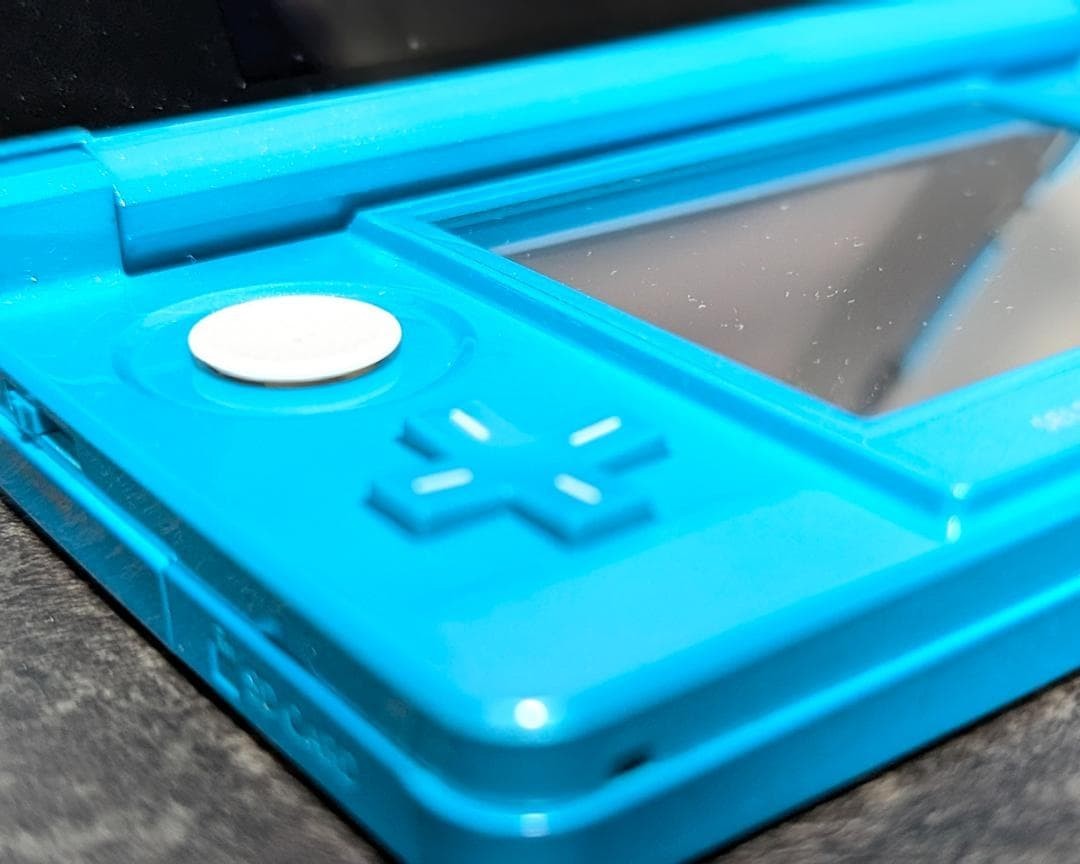 Nintendo 3DS Light Blue Console Box Charger Stylus Tested Japan Ver NTSC-J