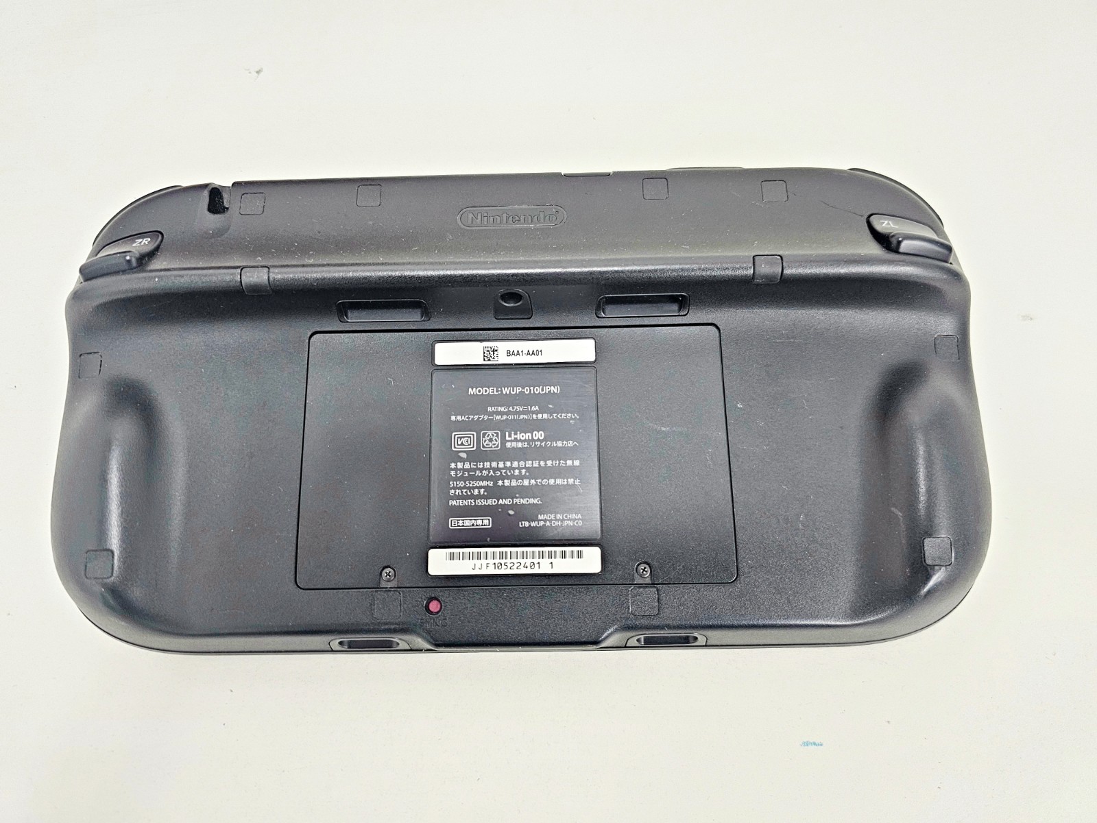 Nintendo Wii U Game Pad Black WUP-010(JPN) 401
