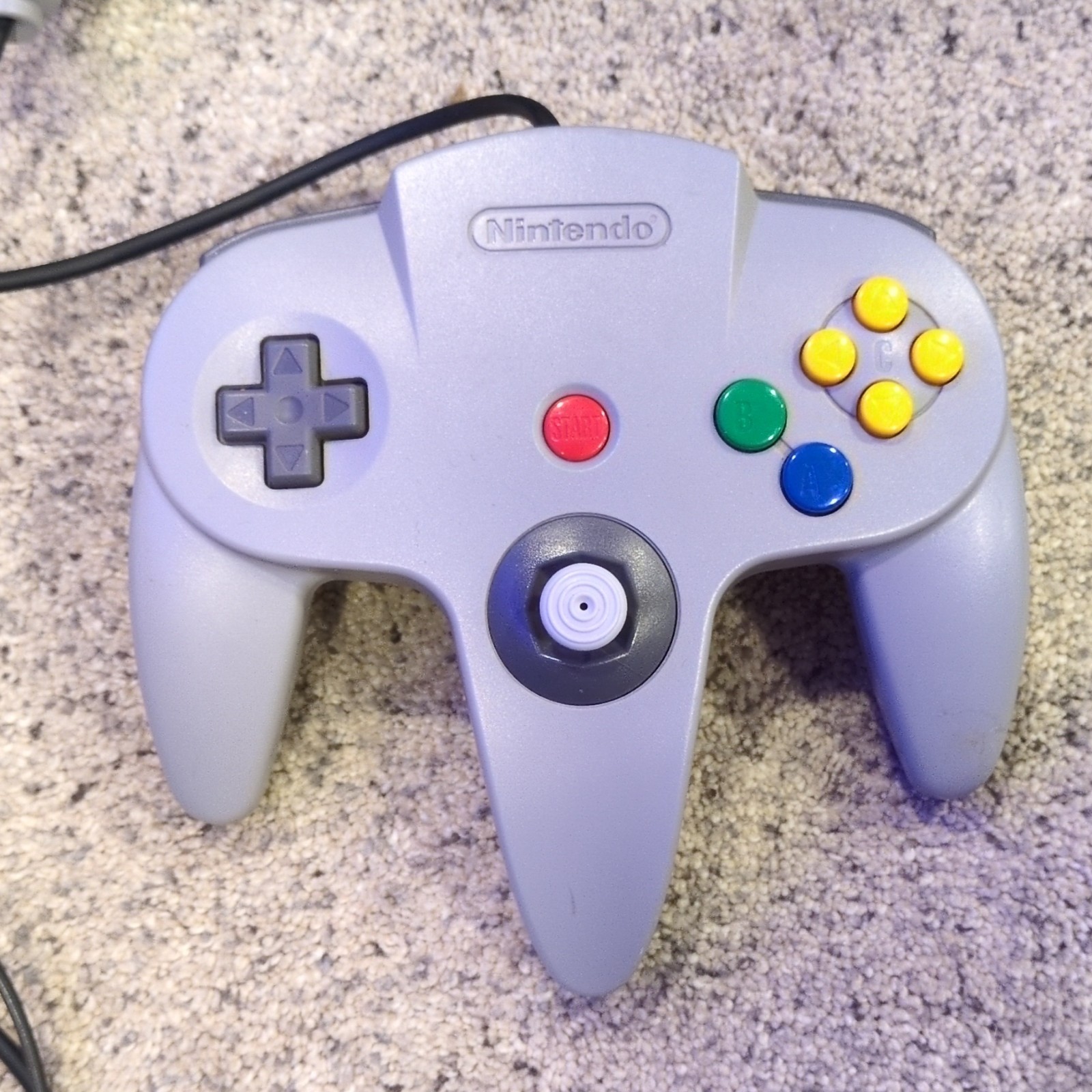 Nintendo 64 NUS-001(JPN) Gray Console Component RCA with Controller