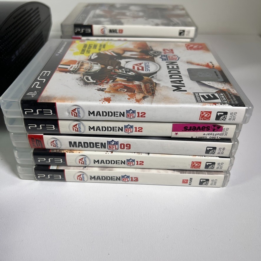 Sony Playstation 3 PS3 Console FAT 80GB CECHK01 Video Game Bundle Lot 23 Tested!