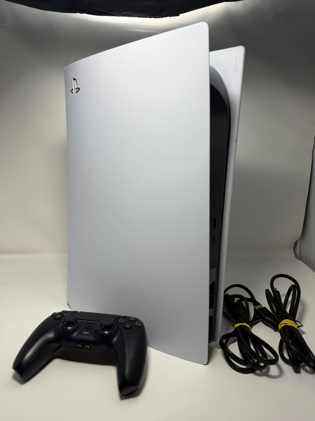 PlayStation 5 Standard Digital Console w/ Controller & Cables – Good Condition