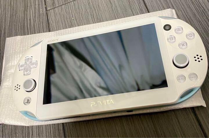 【Unused】SONY PS Vita Light Blue / White PCH-2000 ZA14 Console Wi-Fi model F/S JP