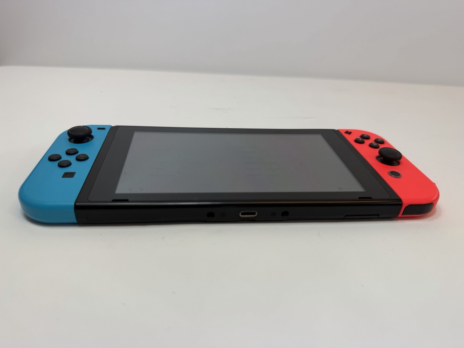 Nintendo Switch HEG-001 Console Gaming System Blue & Red Neon