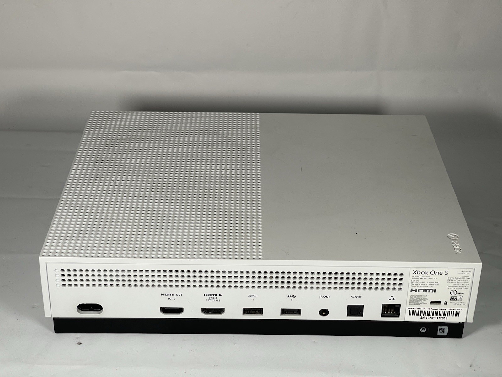 Microsoft Xbox One S Console 500gb Faulty Disc Drive For Parts