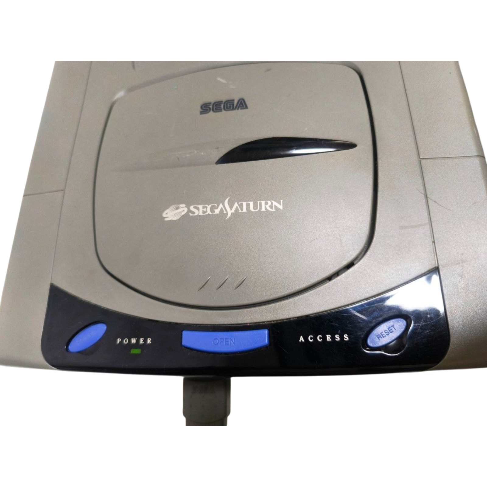Sega Saturn SS Home Console HST-3210 Grey Tested working NTSC-J w/2 Ctrlr+Cables