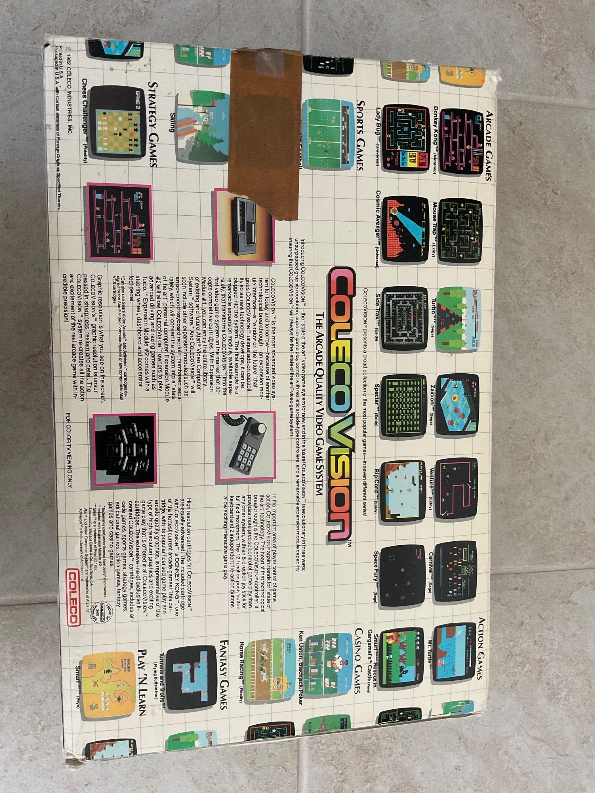 Coleco ColecoVision (Model 2400) Video Game System – Black (2400)