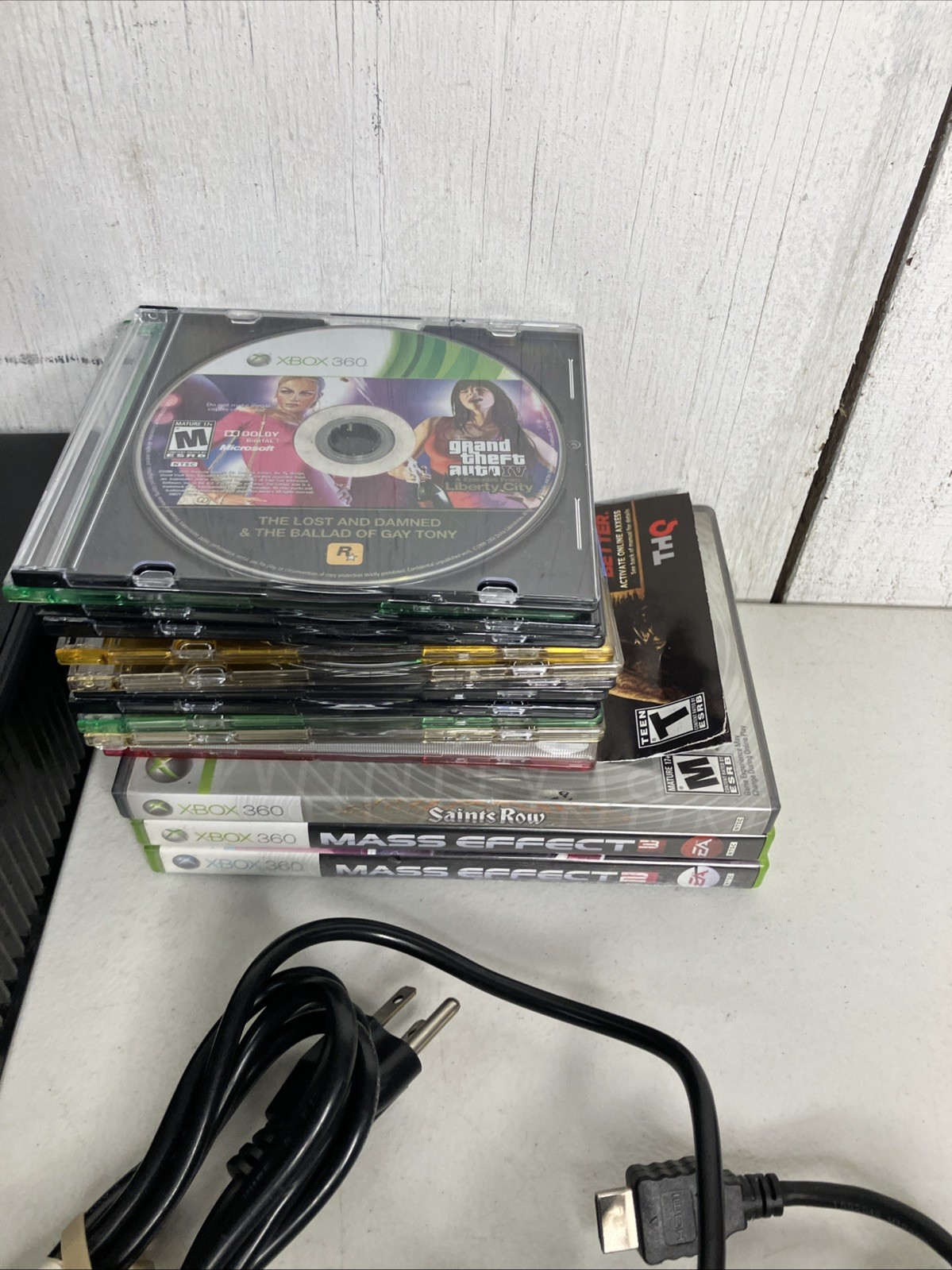 Xbox 360 S Slim Bundle 1439 Console 250GB 15 Games GTA IV Episodes Liberty City