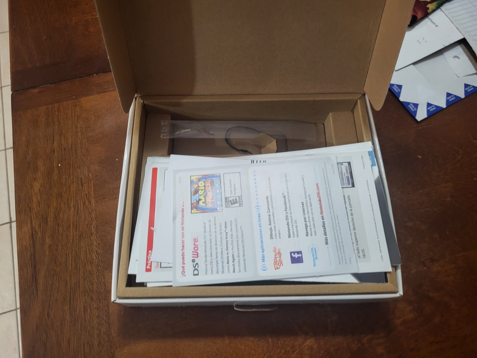 Nintendo DSi XL original box, NO CONSOLE JUST BOX, with inserts NEW