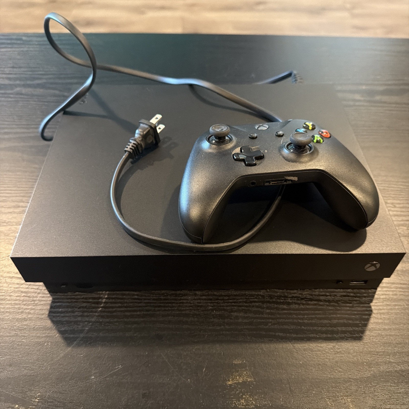 Microsoft Xbox One X 1TB Console Black w/ Power Cable, No Controller