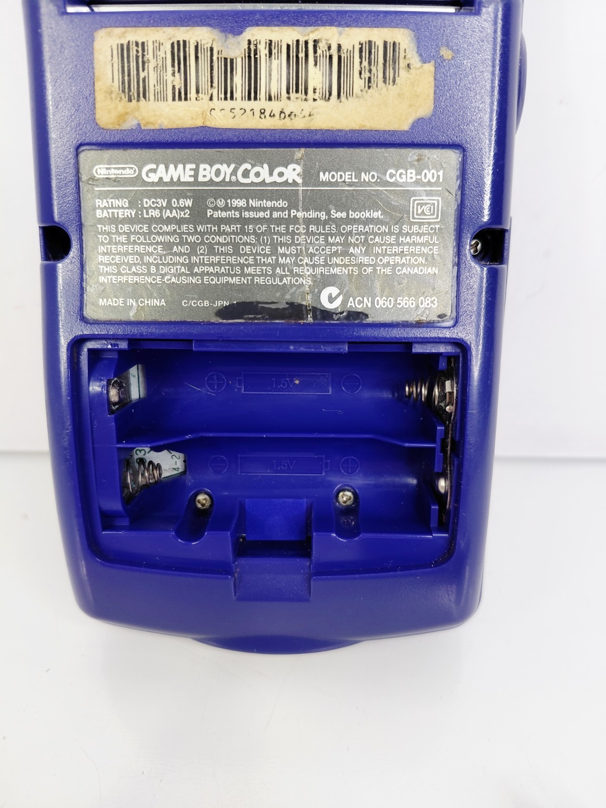 Nintendo Game Boy Color Handheld System – Grape CGB-001 TESTED