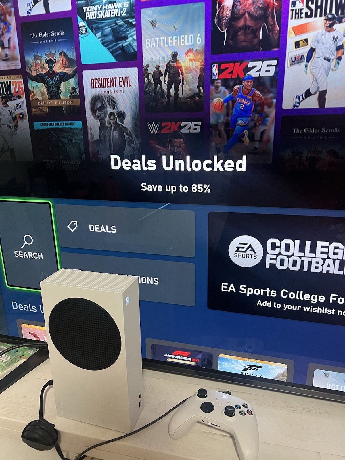 Microsoft Xbox Series S 512GB Console W/ Controller – White – Excellent!