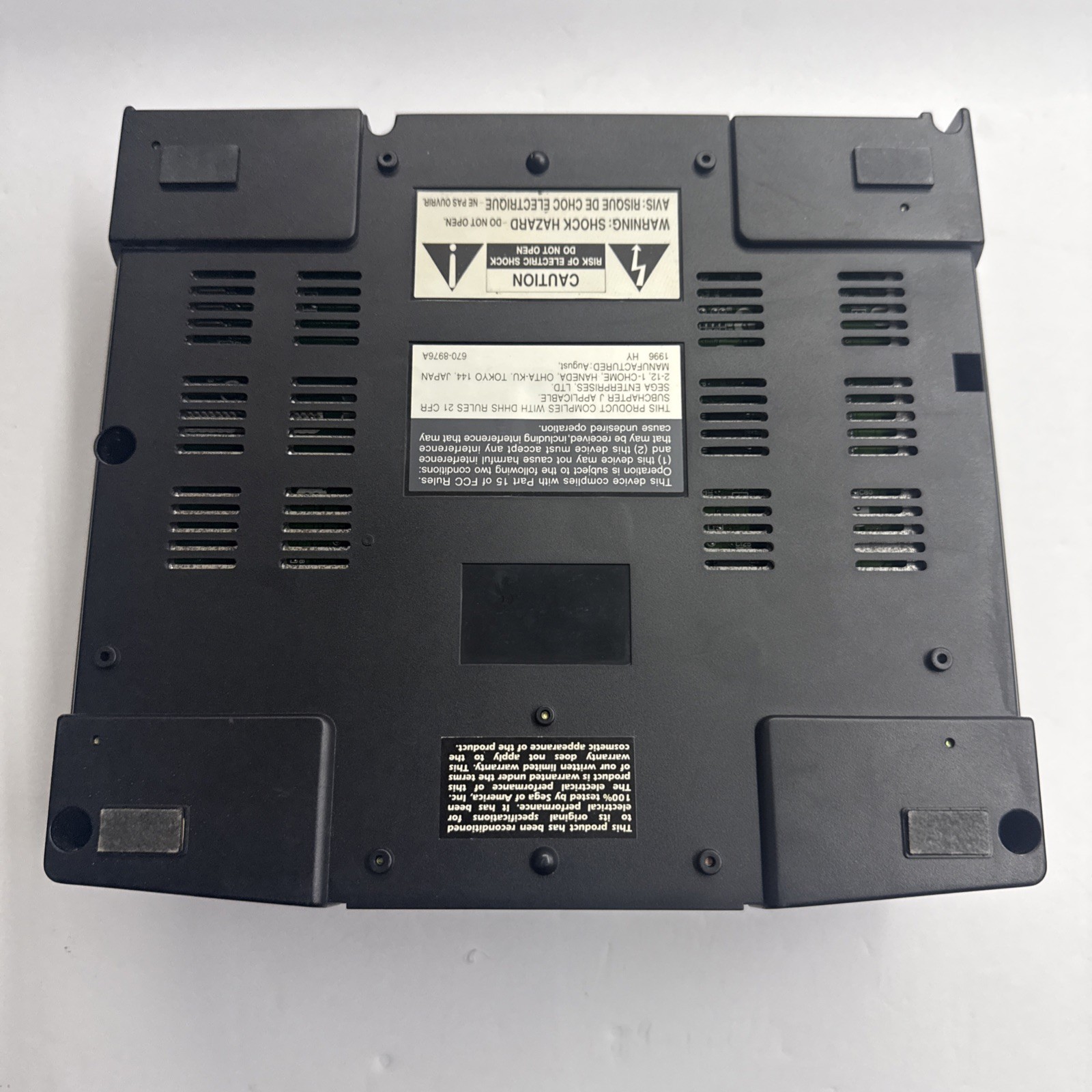 Saturn – SEGA Saturn Black Console Complete W/ Controller Tested #2945