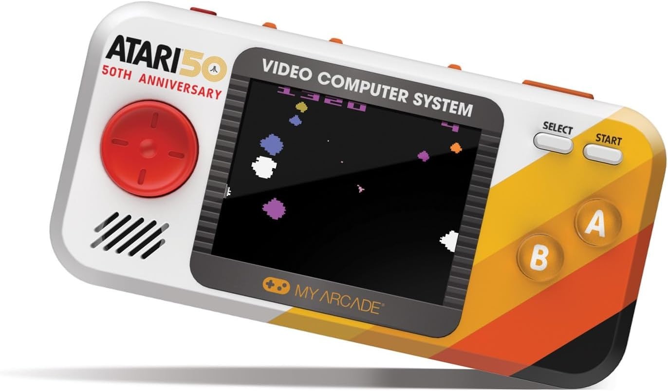 Atari Pocket Player Pro: 100 Games, 2.75″ Color Display, Ergonomic Design