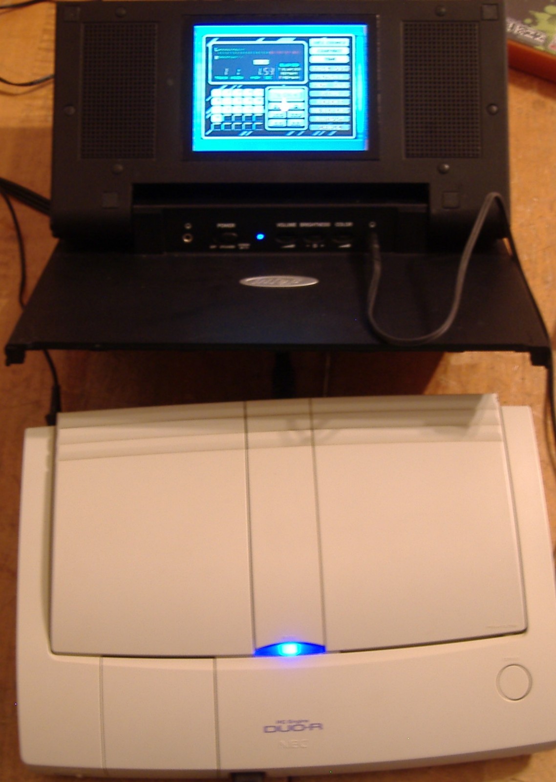 PC ENGINE DUO-R TURBO GRAFX SYSTEM CONSOLE REGION SWITCH SCART CABLE CUSTOM PCE